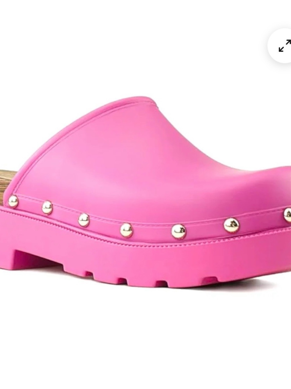 Liliana Hot Pink Platform Clog Mules - Picture 3 of 8